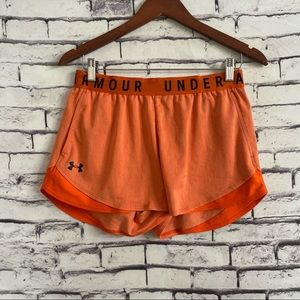 Under Armour Women’s Play Up Shorts 3.0
Orange/Black Size Medium